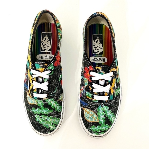 Van’s x Crayola Authentic Van Doren AOP Graphic Print Skate Shoe Womens Size 9.5 - Picture 5 of 15